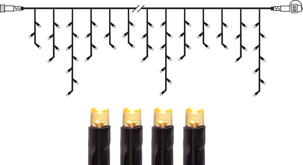 Ghirlande e barre luminose: Star Trading Icicle - Lichterkette – Nuovo e nell'imballaggio originale da Bussnang venduto da Otter_4 3