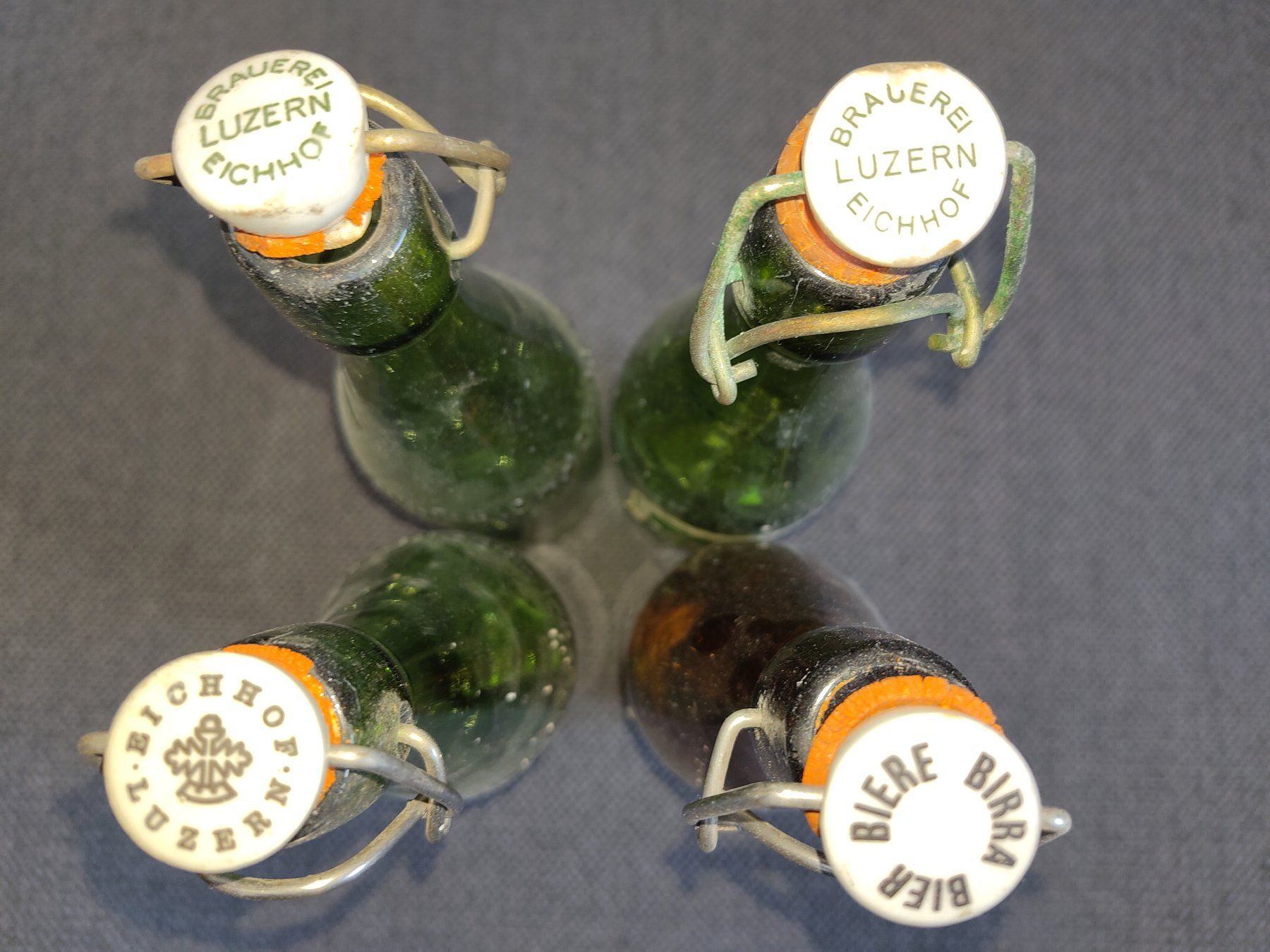 Eichhof Bicchieri, Caraffe & Bottiglie: Bierflaschen Eichhof 4 Stück antik – Usato da Sarnen venduto da DokRak 3