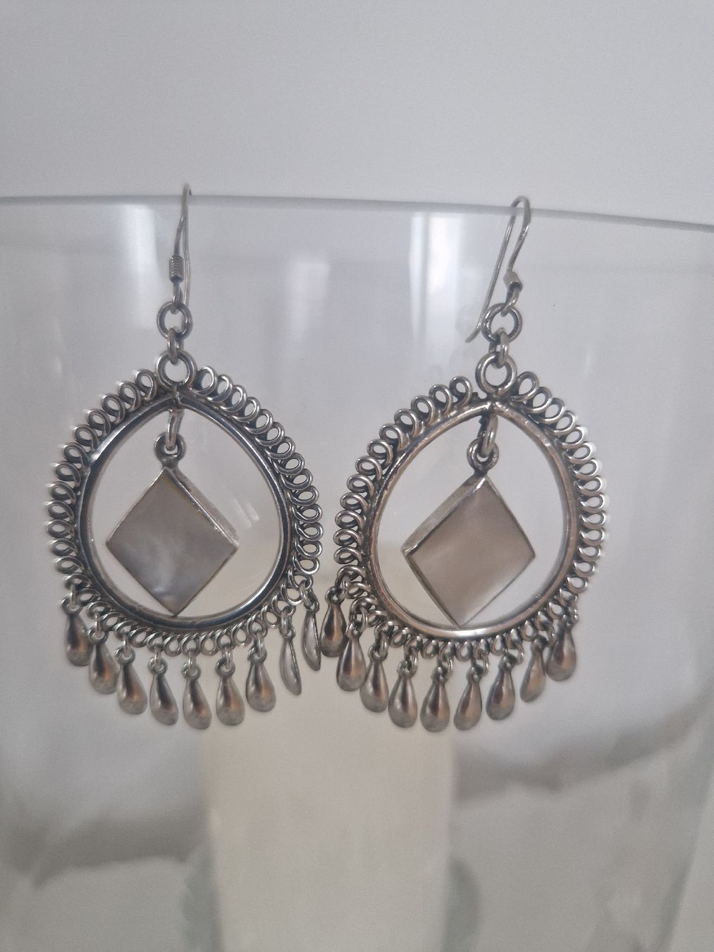 Boucles d'oreille: Ohrringe 925 Silber mit echtem Perlmutt – D'occasion à Küsnacht ZH par 2011_ 3
