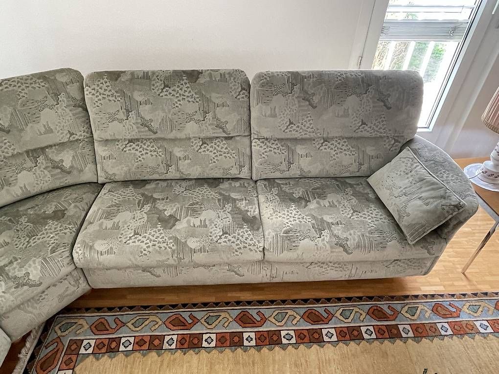 Divani: Ecksofa Stoffsofa grau – Usato da Basel venduto da MarcoJay13 2
