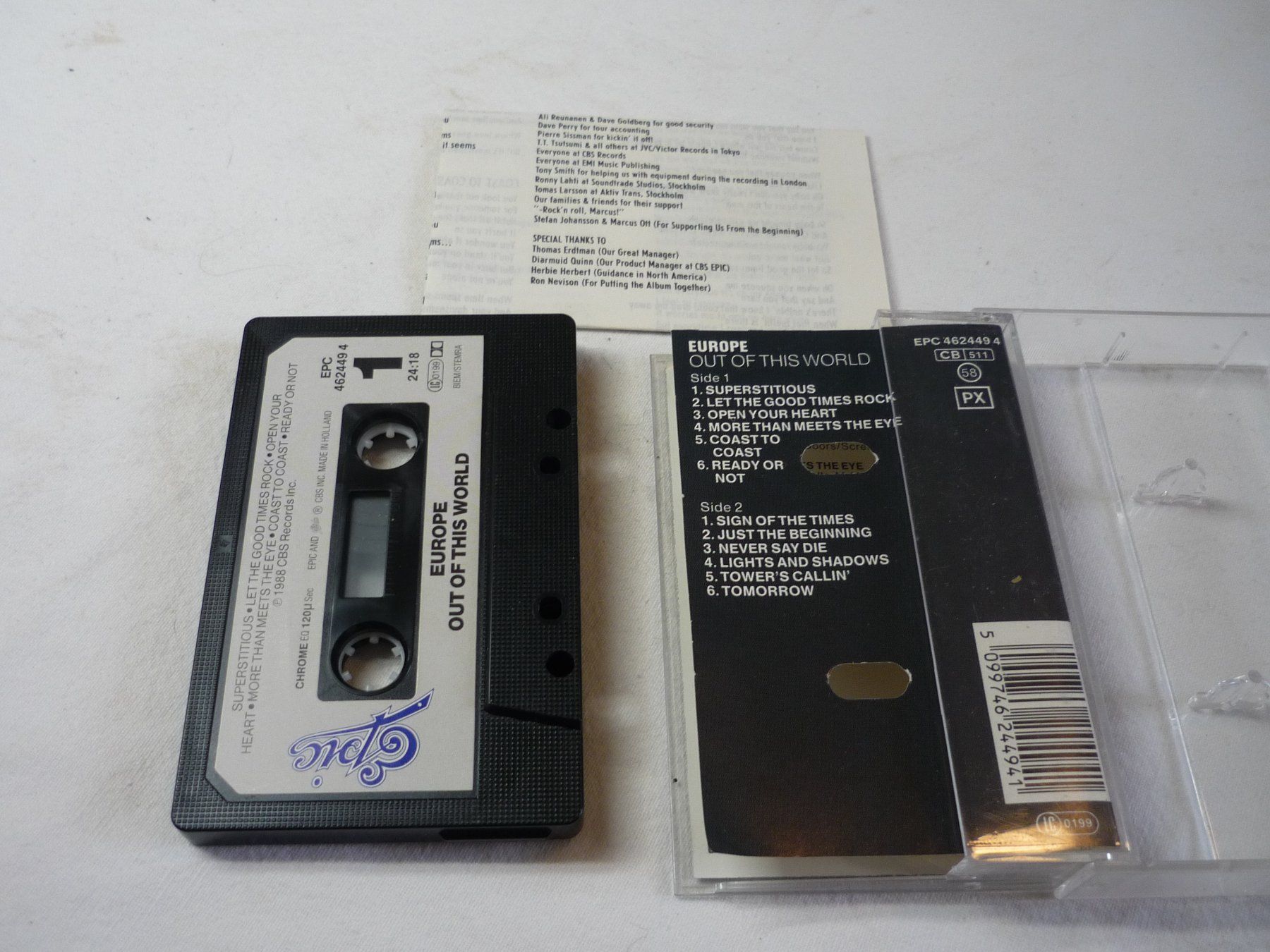 MC Rar Kassette Pop Rock - Europe - out of (Gebraucht) in Beringen für ...