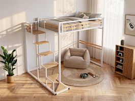Hochbett, elektronischer Schreibtisch, Möbel