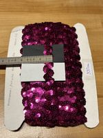 Textilband Bordüre mit Pailletten