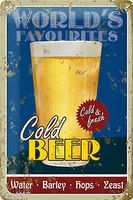 Blechschild - Cold Beer