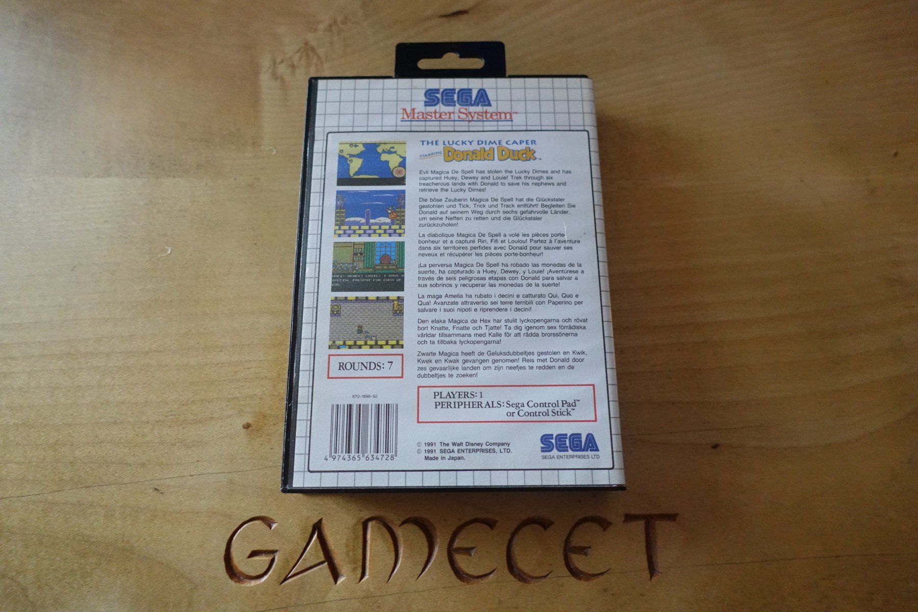 Sega Giochi: The Lucky Dime Caper starring Donald Duck - Master System – Usato da Steinach venduto da Gamecet 2