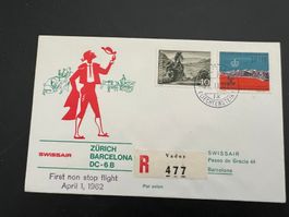 1962 Flugbrief  Liechtenstein FDC   (G595)