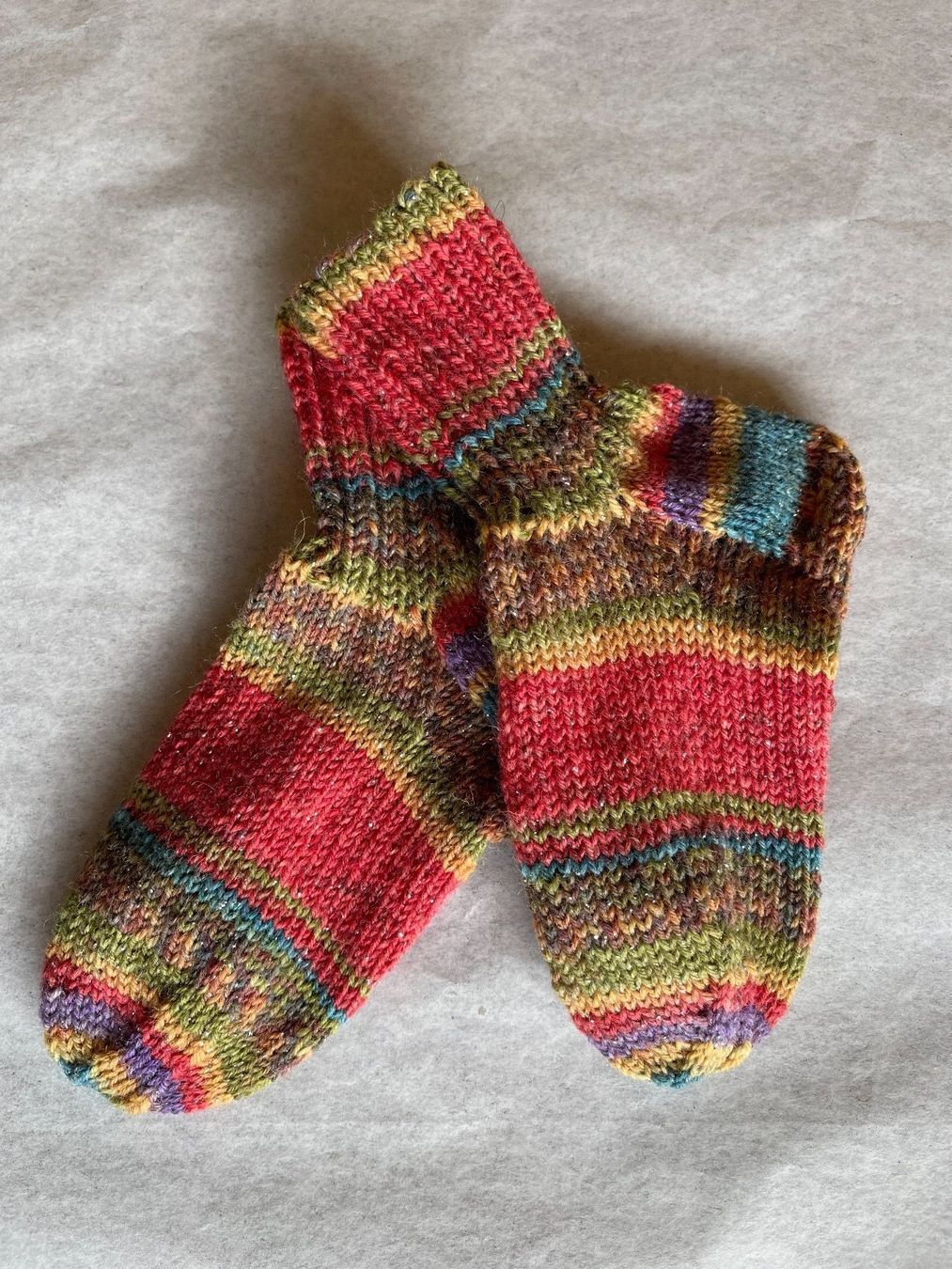 Calze per bambini: Socken Gr. 24/25 mit Glitzer – Nuovo (secondo la descrizione) da Urnäsch venduto da pas_5r9c