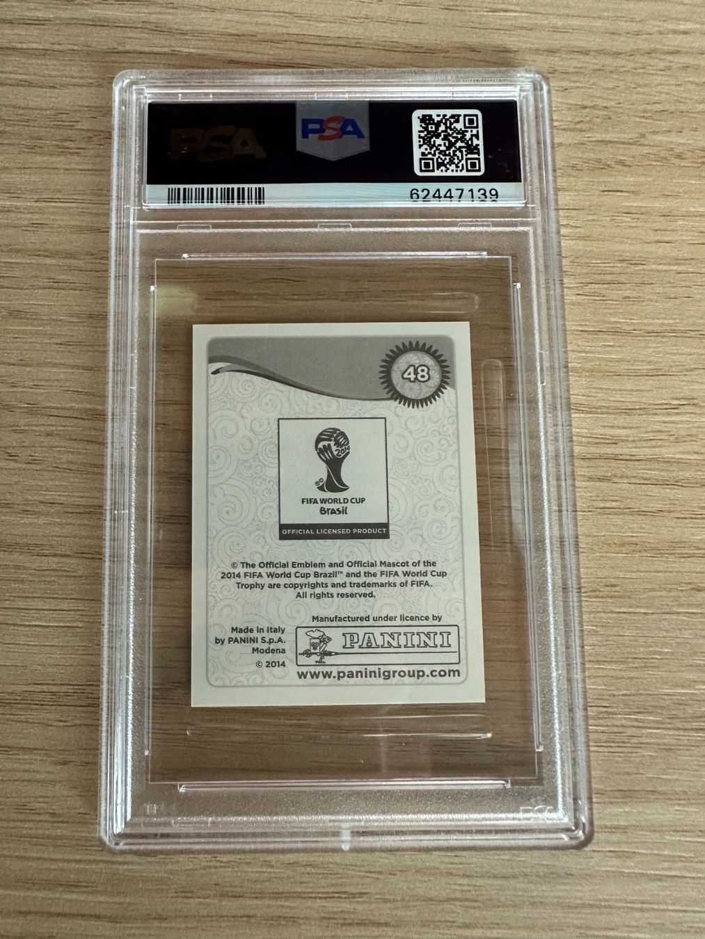 Panini Carte collezionabili: Neymar JR Panini World Cup 2014 Sticker PSA 9 – Nuovo (secondo la descrizione) da Hagendorn venduto da Pokecollectorch 1