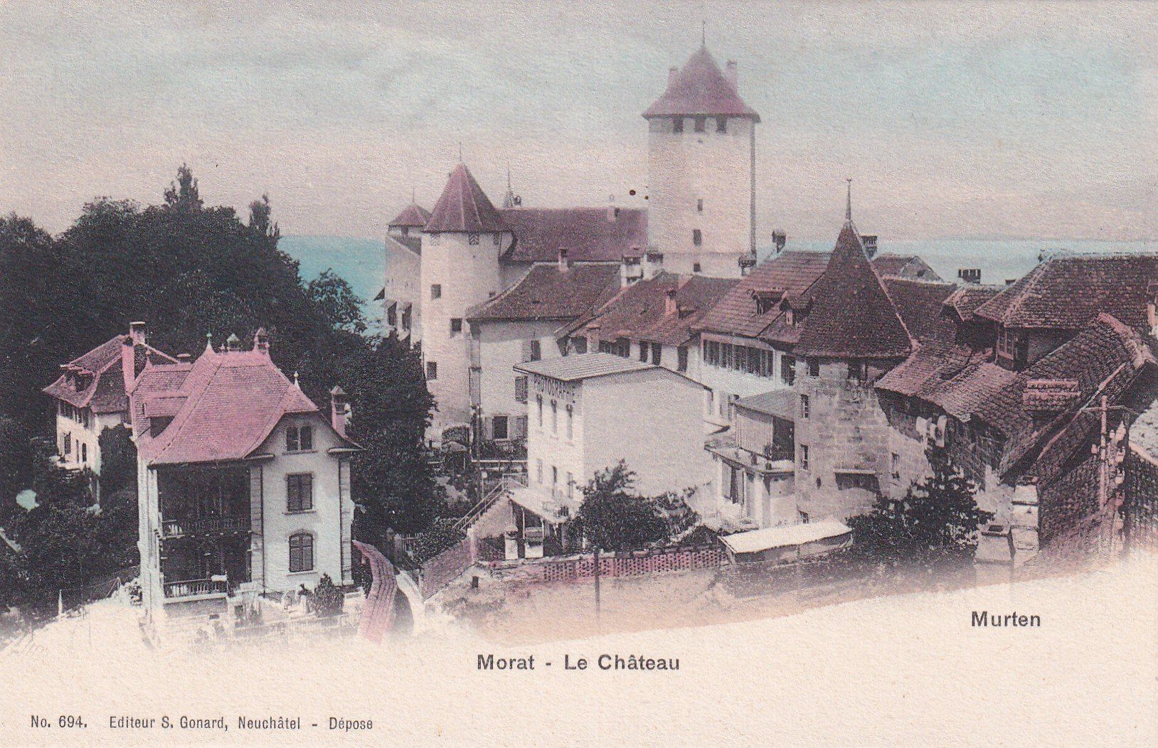 Cartoline postali: Morat - Le Château Murten – Usato da Cormoret venduto da Pascalll2001