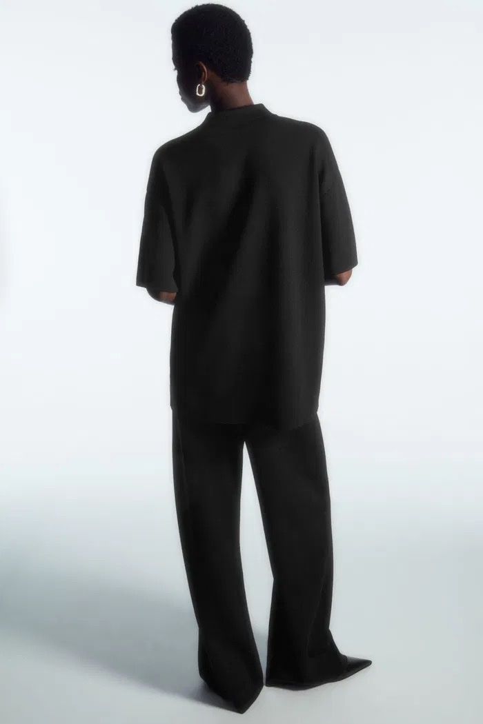 Cos Pantaloni: COS weite Strick Hose Schwarz M – Usato da Nidau venduto da Preloved_Nidau 1