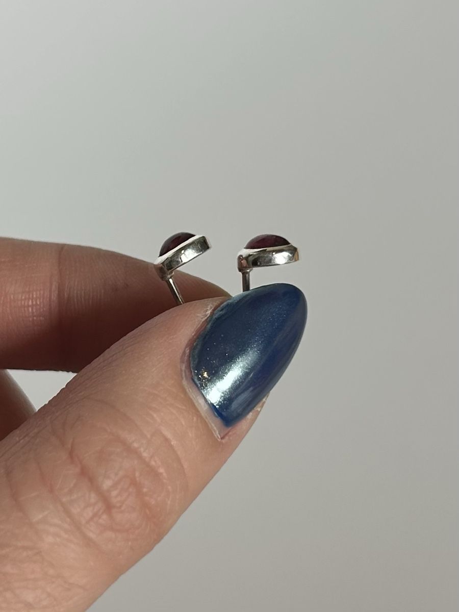 Orecchini pendenti & Orecchini a lobo: Schöne Silber Ohrringe mit Rubinen – Nuovo (secondo la descrizione) da Bern venduto da Ilikebluegems 1