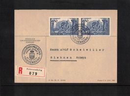 1939 Huldigungsfeier R-Brief nach Siebnen