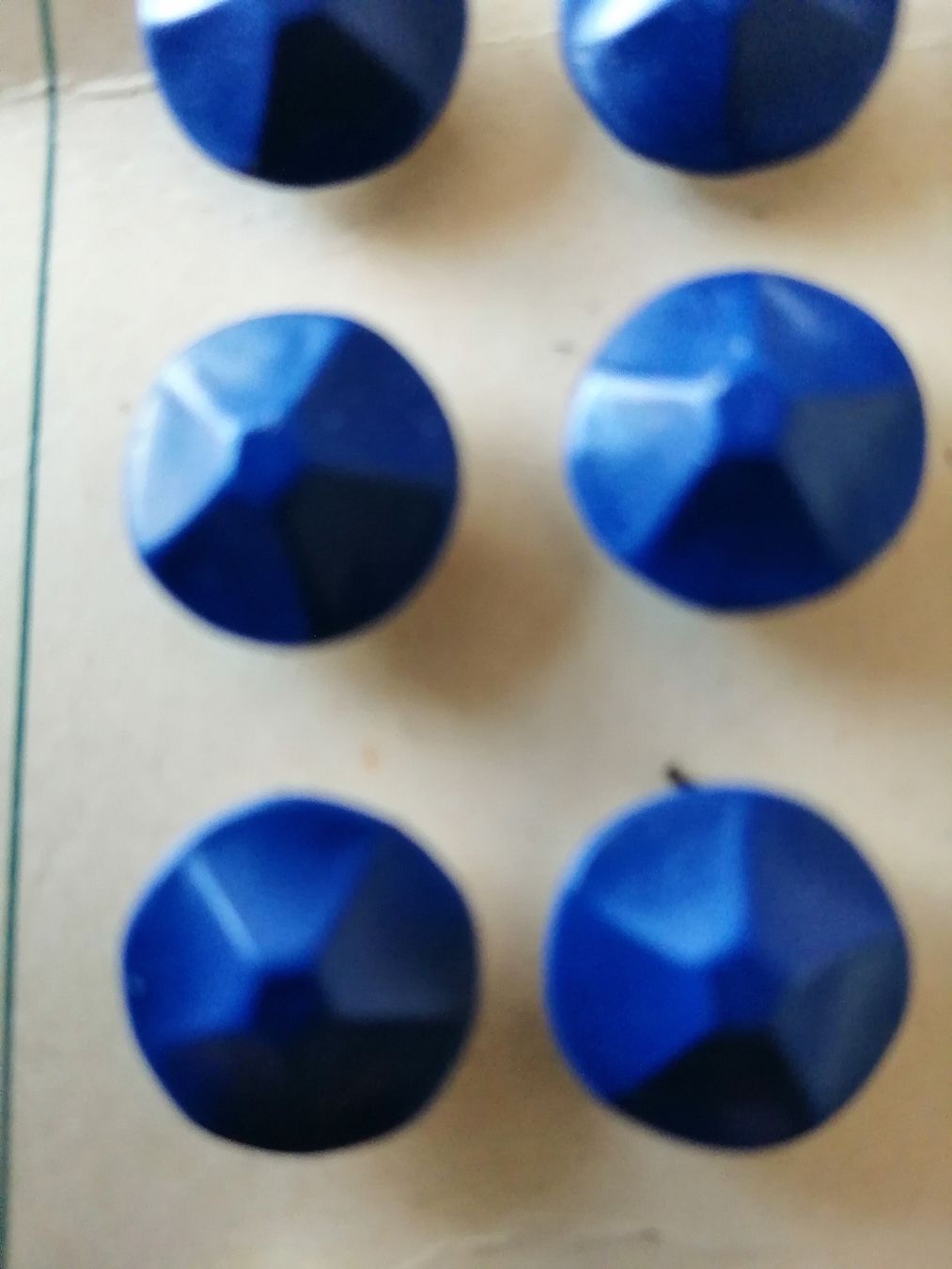 Bottoni: 24 blaue Knöpfe, Vintage - NEU  – Nuovo e nell'imballaggio originale da Honau venduto da holunder3 2