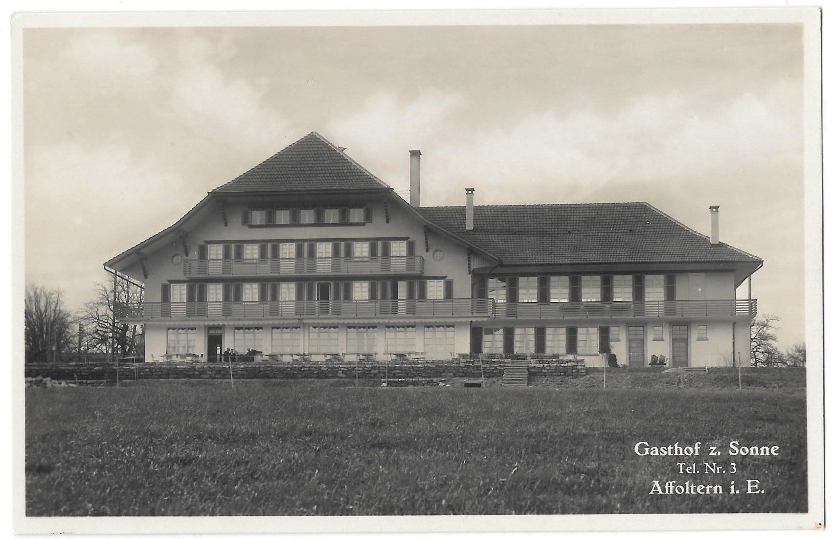 Cartes postales: Affoltern i. E. Gasthof zur Sonne – D'occasion à Olten par clotaldi