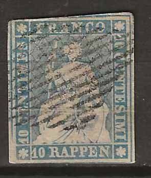Alle Briefmarken: CH023CD - Strubel 23CD obl. – Gebraucht aus Trélex von Phil_Albert