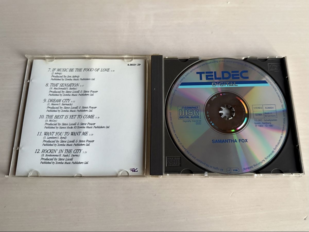 CD: Samantha Fox CD 1987 – Usato da Oberried Brienz venduto da Chyara 2