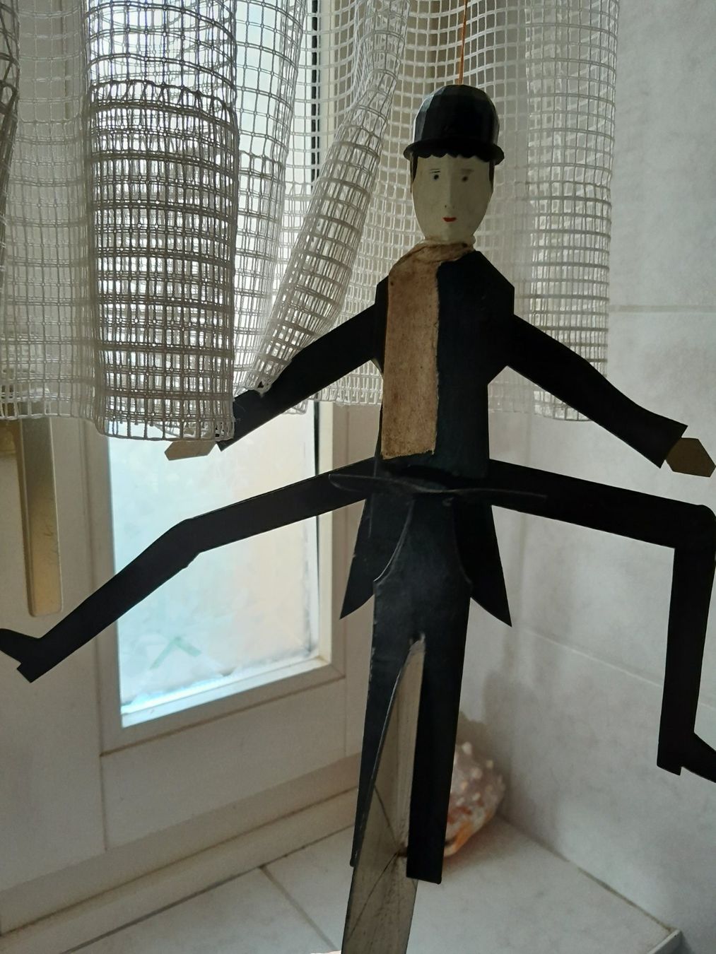 Figuren: Hampelmann Bikermann Metall Chaplin alt hand made – Gebraucht aus Aldesago von ant_zk5q 1