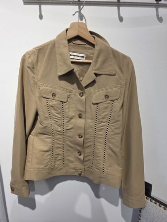 Gerry Weber Jacke beige mit Lochmuster Grösse 36