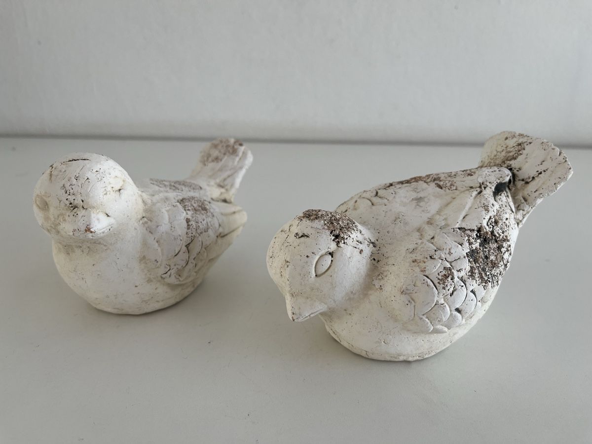 Figuren: 2 Vögel / Terracotta / Shabby Chic – Gebraucht aus Wetzikon ZH von seli03