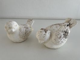 2 Vögel / Terracotta / Shabby Chic