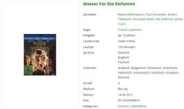 Wasser Für Die Elefanten (Bluray + DVD)