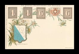 1910 DIE ERSTEN BRIEMARKEN DER SCHEIZ (Menke-Huber) LUXUS