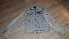 Monaru Jeansjacke Gr. 36 Stickerei Neu Boho Hochzeit