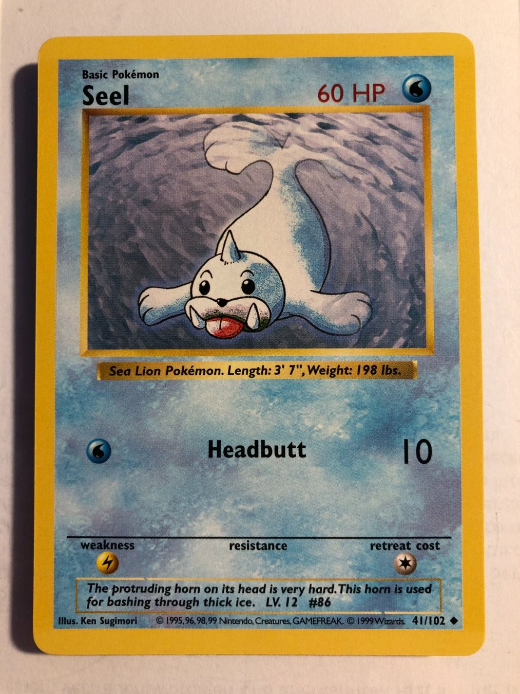 Sammelbilder & Trading cards: Seel (uncommon) Base Set Shadowless - MINT - ab 1.- – Gebraucht aus Giubiasco von dan_pr8b