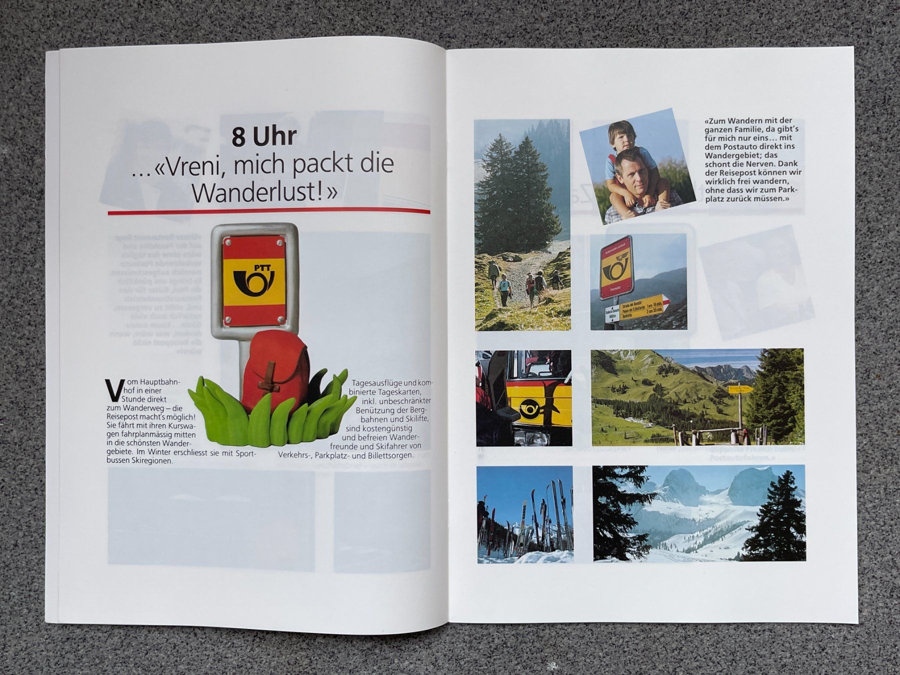 Riviste & Magazine: Einsteigen bitte Postauto PTT Werbebroschüre mit Saurer RH – Nuovo (secondo la descrizione) da Bern venduto da AWiBe 3