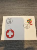 Umschlag mit Briefmarke Helvetia, Motiv Sommer Laterne 49