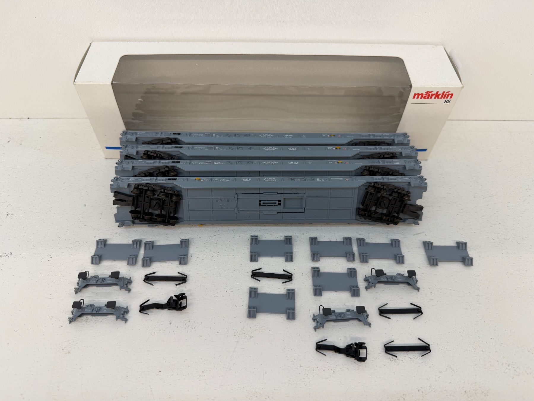 Märklin Modellini di ferrovie: 2er Set Märklin 4796 Güterwagen SBB ROLA Hupac – Usato da Büsserach venduto da ModellbahnDepot 1