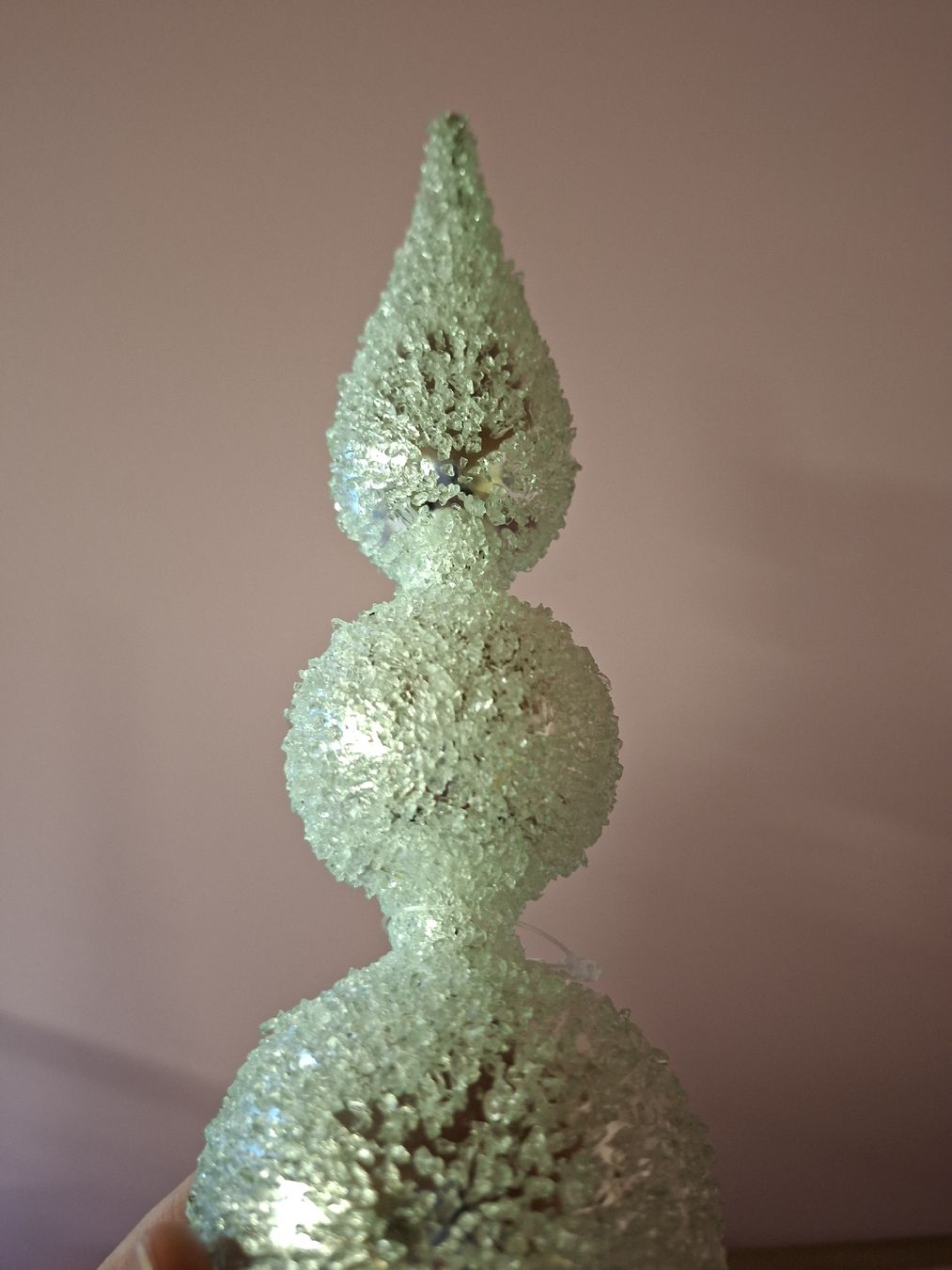 Tutte le decorazioni: neu: Christbaumspitze Glas glitzernd silber-mint  – Nuovo (secondo la descrizione) da Nassen venduto da verrueckt 2