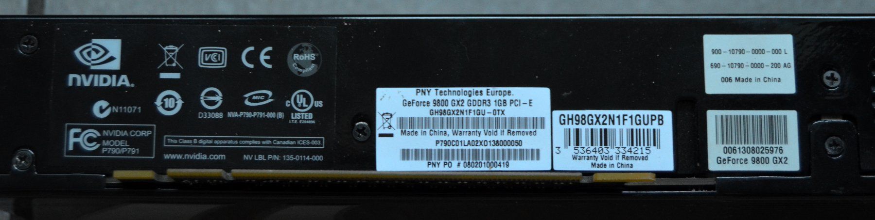 Nvidia Grafikkarten: NVIDIA GeForce 9800 GX2 GDDR3 1Gb PCi-E – Gebraucht aus Collonges von arashee 3