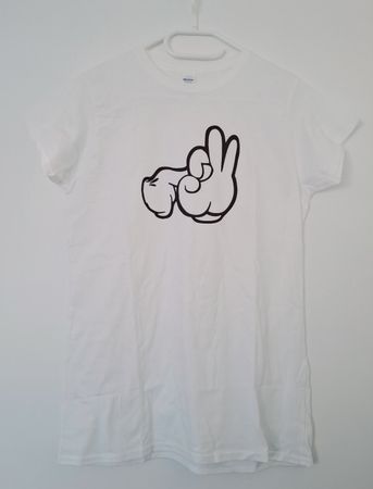 T-Shirt "Mani Cartoon" XL Donna