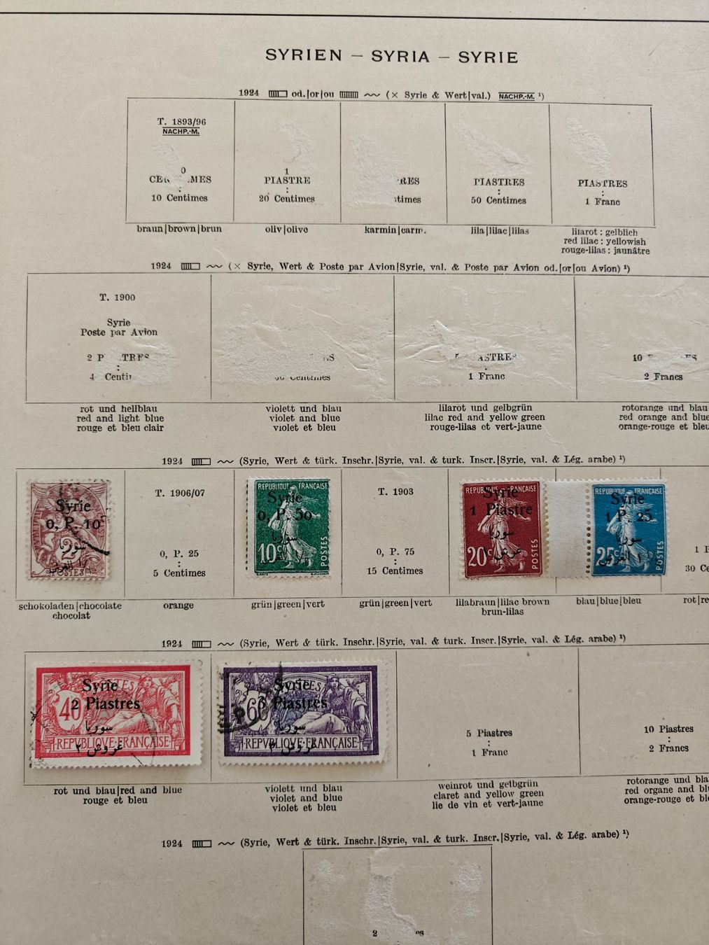 Tutti i francobolli: Briefmarken Syrien, alte Sammlung – Usato da Wädenswil venduto da alex-maxima 5