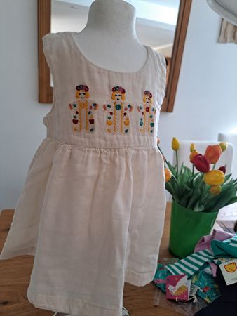 Neu Sommerkleid 6-9monate Baumwolle