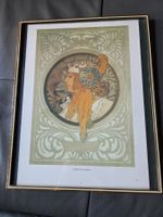 Jugendstil Guru Alfons MuchaBild sakrales Ölbild Goldrahmen