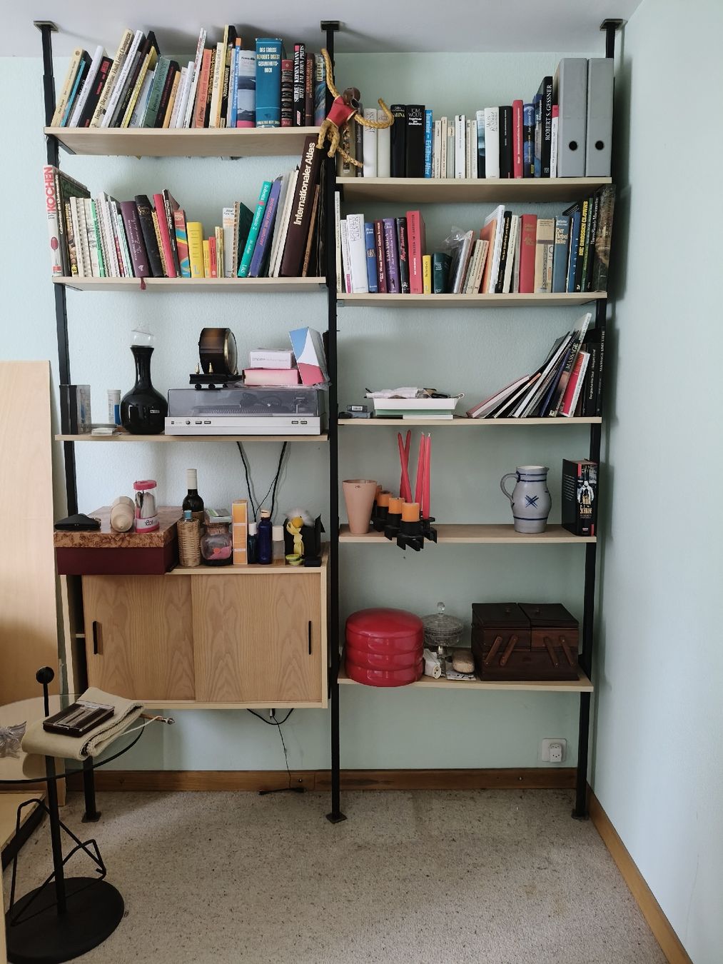 Scaffali: Vintage Regal, Buche/Metall, flexibel einstellbar – Usato da Zwingen venduto da inf_2blh