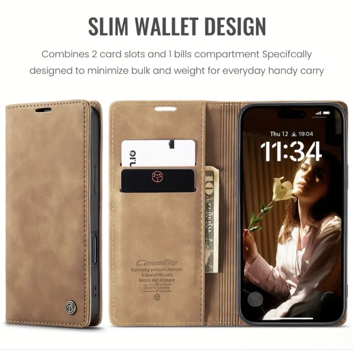 Apple Cover & Protezioni schermo: iPhone 17 Pro Max Leder Flip Hülle Wallet Schwarz Magnet – Nuovo e nell'imballaggio originale da Suhr venduto da SchnapperCH 1