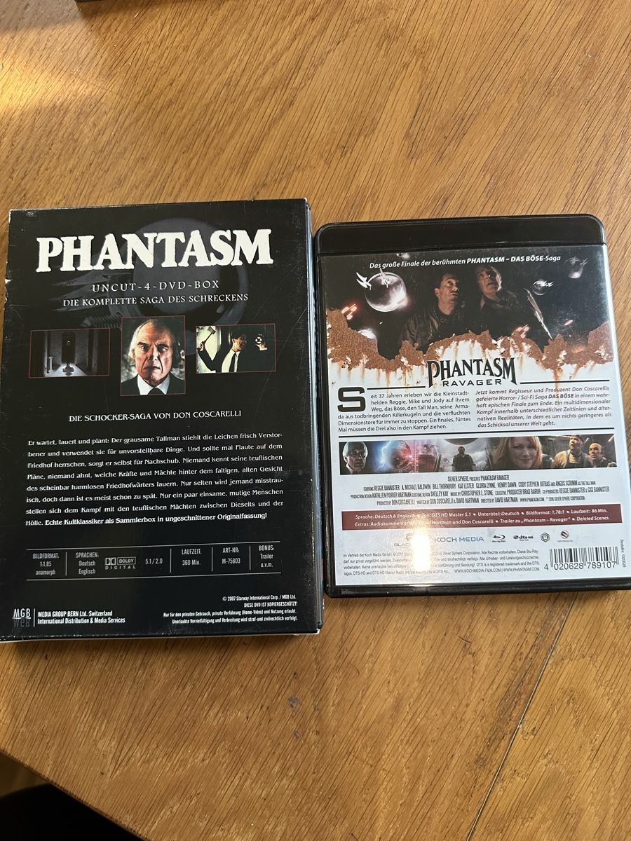 Tutti i DVDs: Phantasm 1-5 DVD, Bluray, Uncut Edition – Usato da Benken ZH venduto da Audi-erich 1