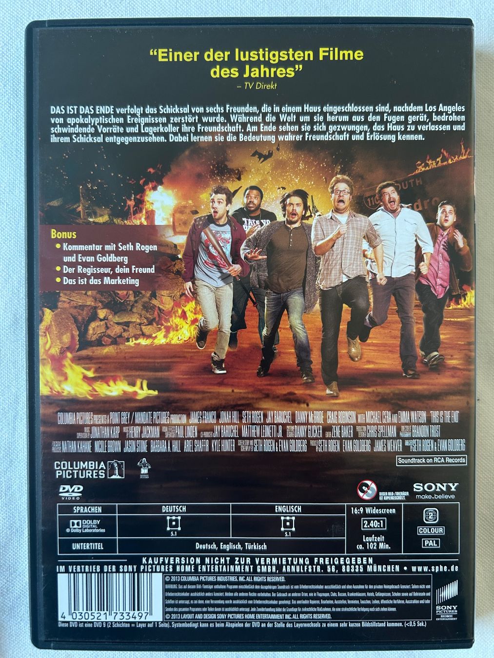 Tutti i DVDs: DVD "Das ist das Ende" - Komödie – Usato da Sierre venduto da sevenworlds 1