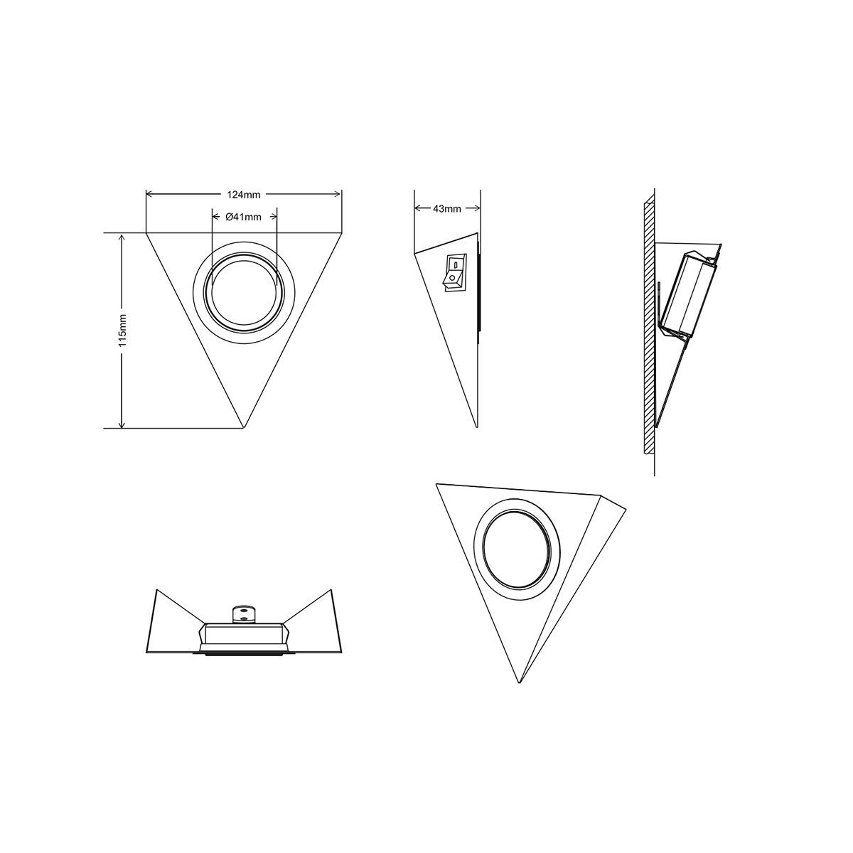 Lampade: LED Unterbauleuchten, 600 Lm, 3er SET – Nuovo (secondo la descrizione) da Kreuzlingen venduto da Smart-Light 4