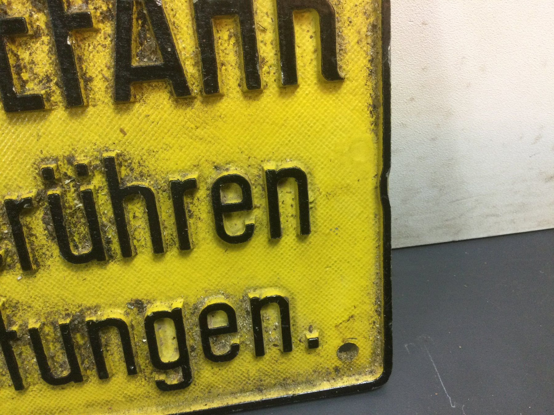 Insegne: Gebrauchtes  Warnschild Lebensgefahr – Usato da Wangen SZ venduto da kuriosum12 2