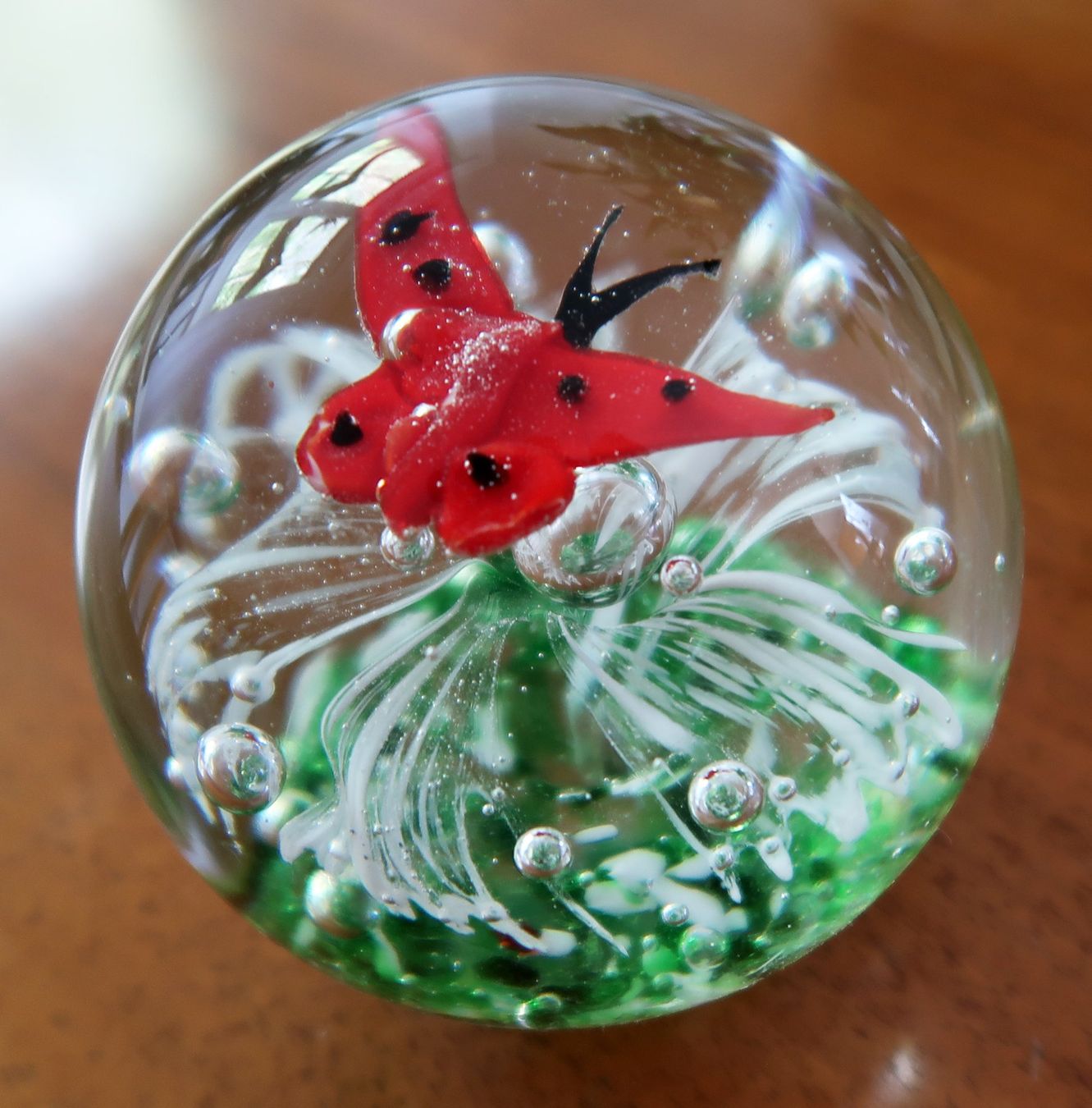 Figuren: Glaskugel / Briefbeschwerer – Gebraucht aus Hedingen von Studers