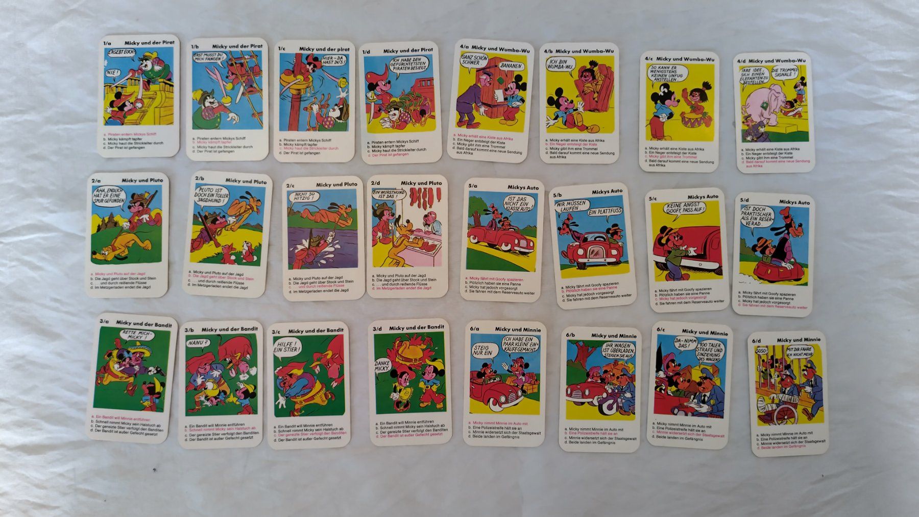 Giochi: Micky Maus Quartett / Super Mini mit 24 Karten ab Fr. 4.- – Usato da Bellach venduto da JingleJerry 2