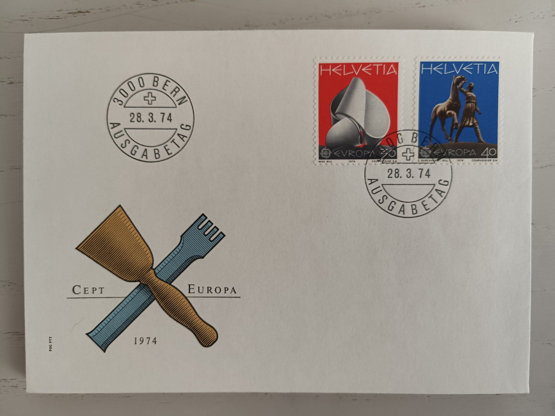 Tutti i francobolli: 1974 FDC Europamarken – Usato da Dübendorf venduto da goeggi79