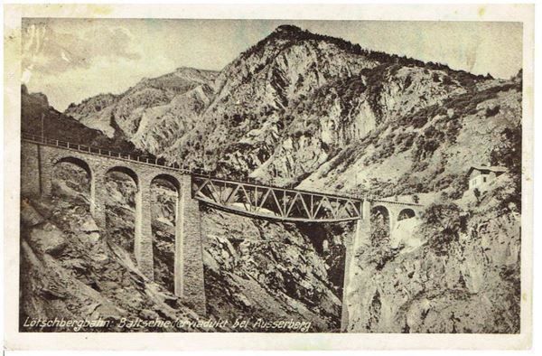 Ansichtskarten: Lötschbergbahn – Gebraucht aus Flims - Dorf von Stagediver