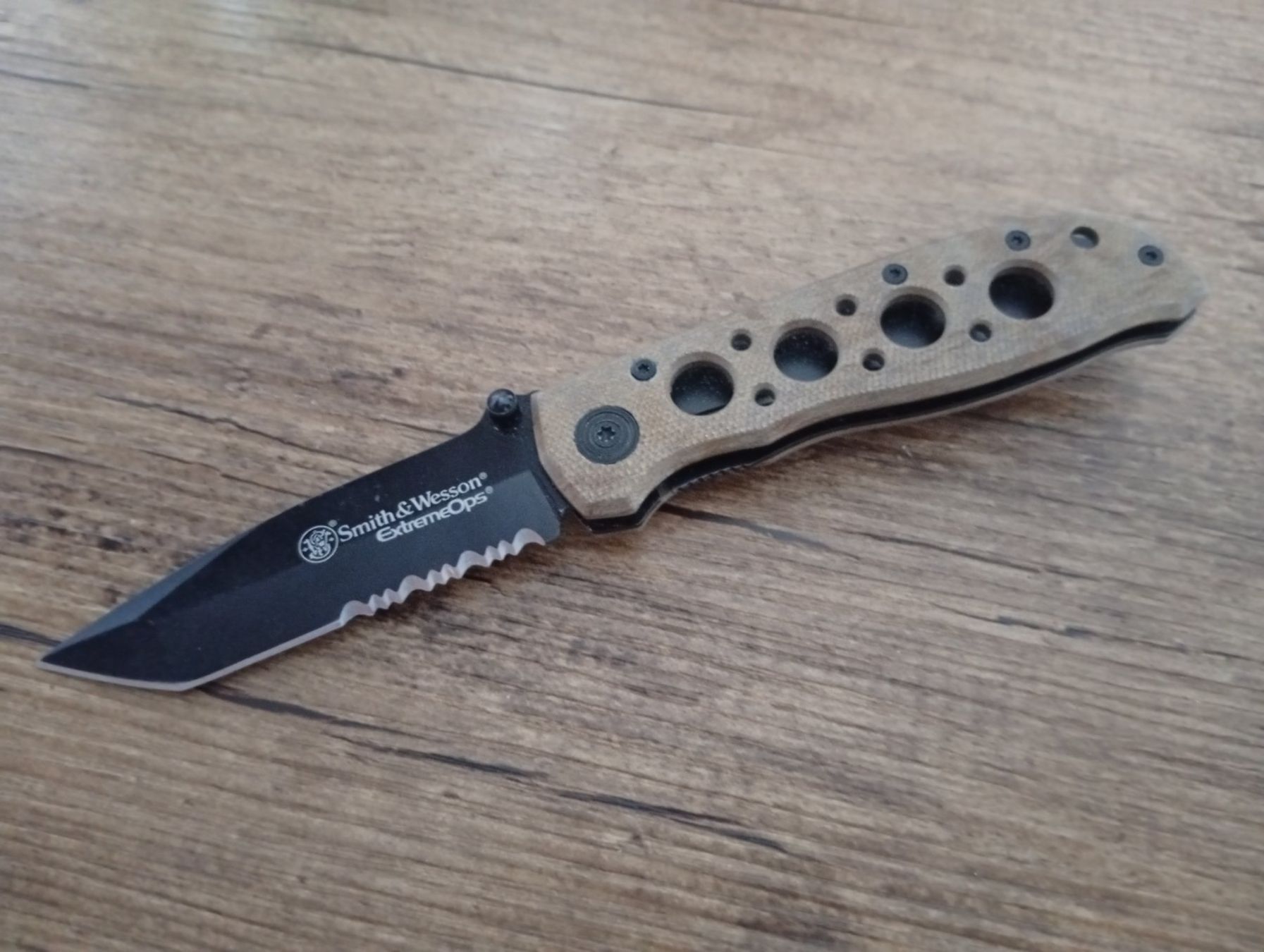 Coltelli tascabile: Extrem Ops Tanto Desert Taschenmesser Klappmesser Sackmesser – Usato da Winterthur venduto da Rogue01