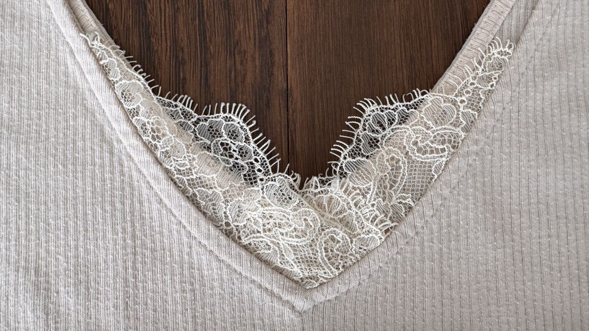 Tops: Top Damen Gr. S mit Spitze cremefarben – Gebraucht aus HORGEN von vladibarca10 5