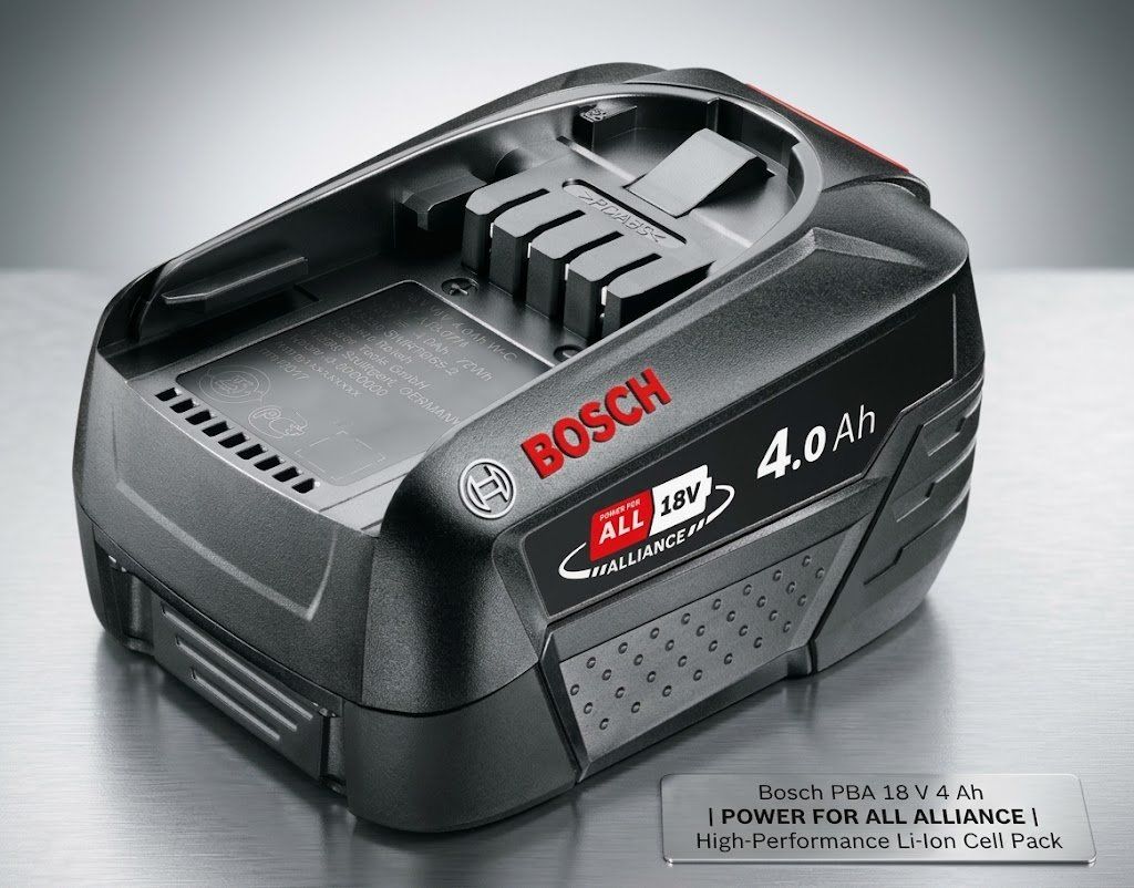 Bosch Batterie: Bosch Akku PBA 18 V 4 Ah – Nuovo e nell'imballaggio originale da Jegenstorf venduto da Bracher_Shop